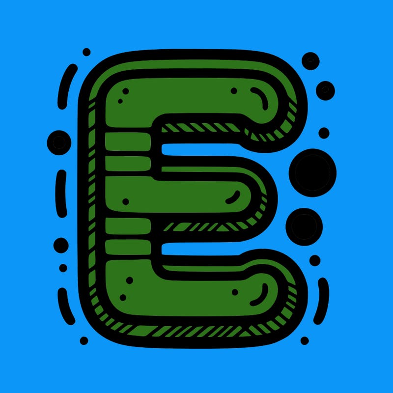 letter e