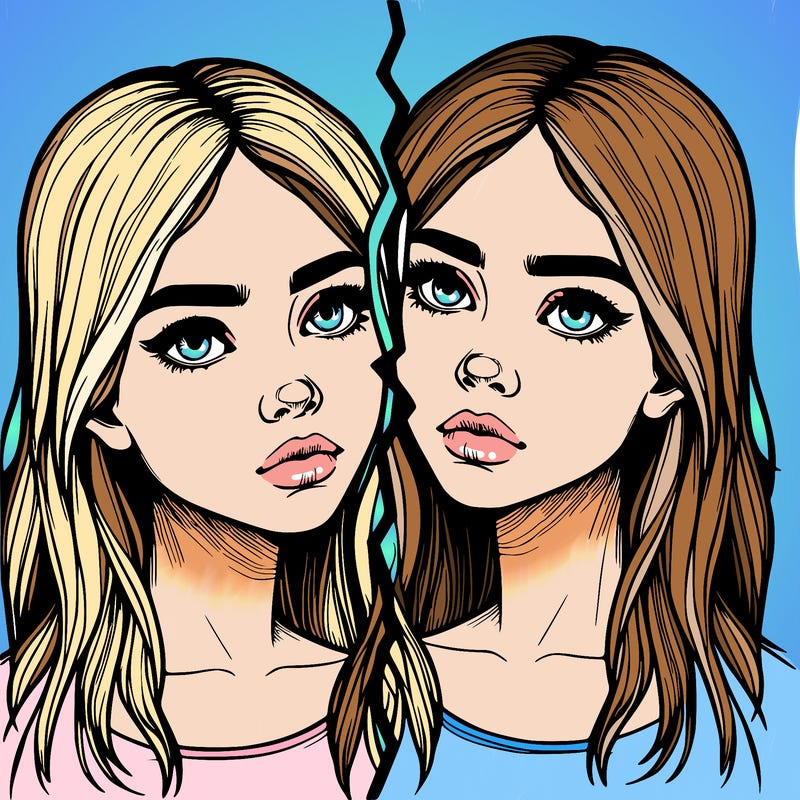 realistic girl split