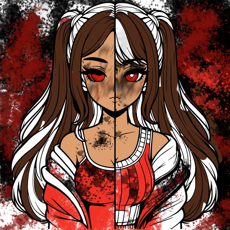 realistic girl split