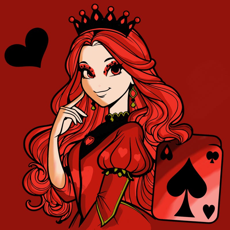 realistic queen of hearts
