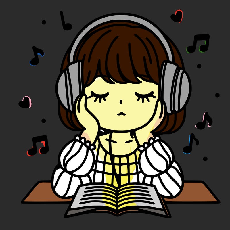 girl listening to music