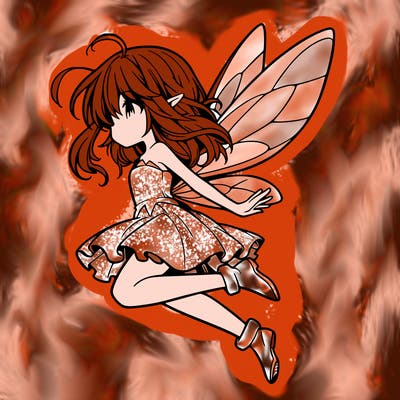 manga fairy flying