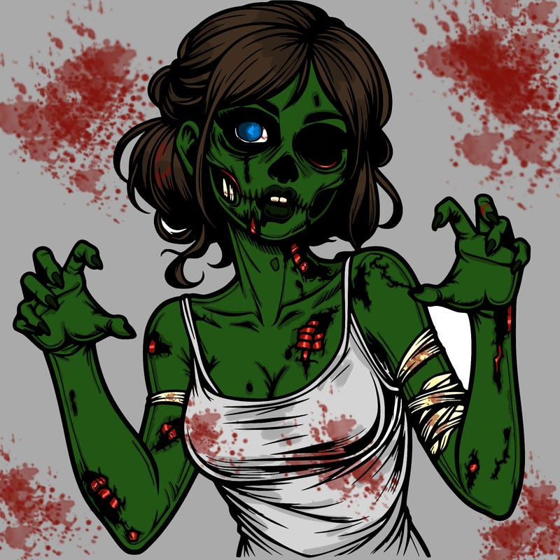 realistic zombie girl