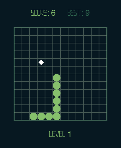 Snake Watch Classic - Snake Watch Classic gameplay showing a green pixel snake on a grid background with score and level indicators.
