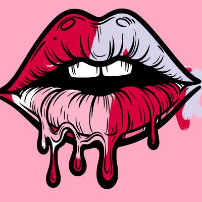 lips that look realistic and drip