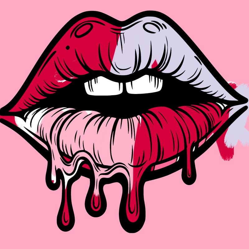 lips that look realistic and drip