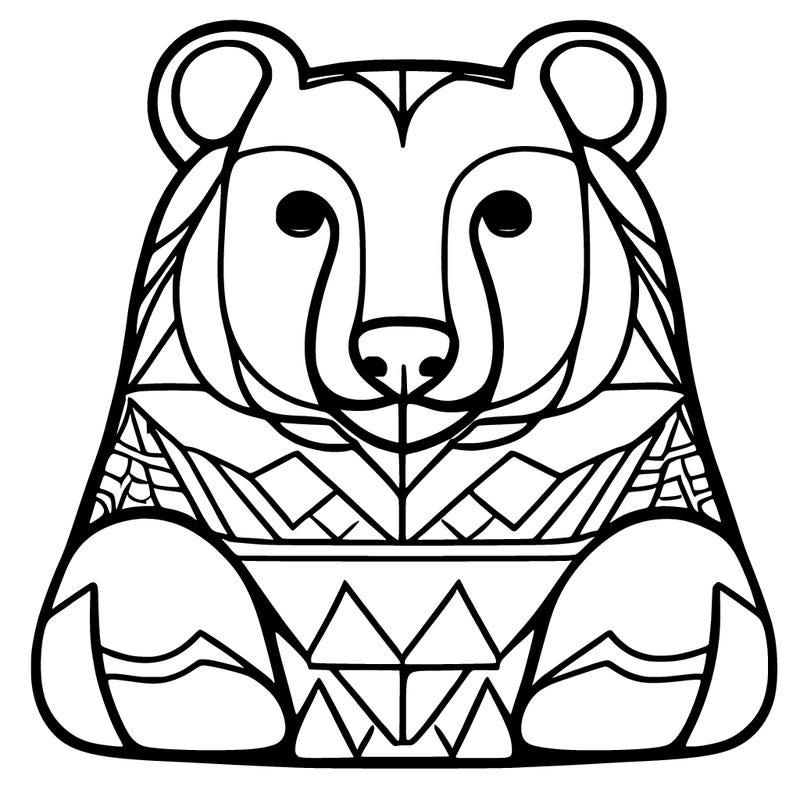geometric bear