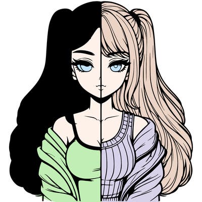 realistic girl split