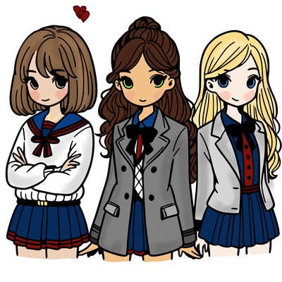 preppy girls