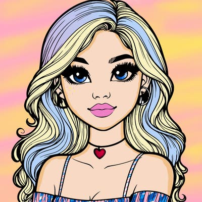 realistic pretty girl
