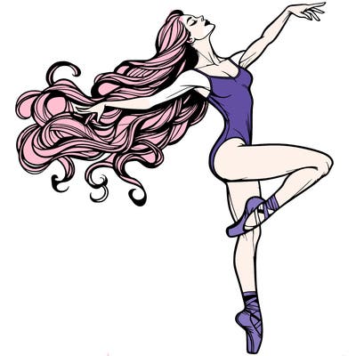 realistic woman dancer