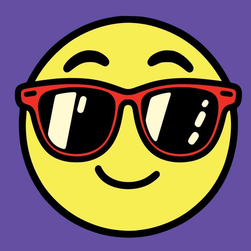 emoji with sunglasses