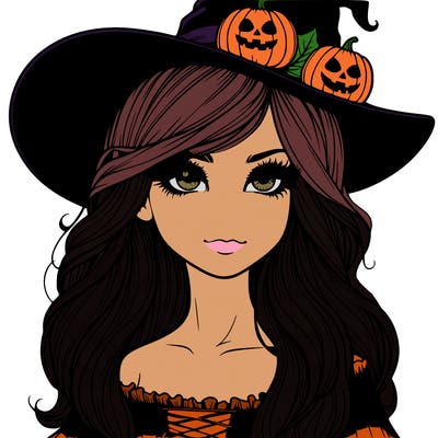 halloween realistic girl