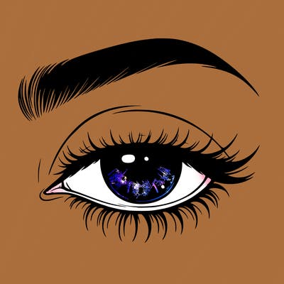 eye closed realistic