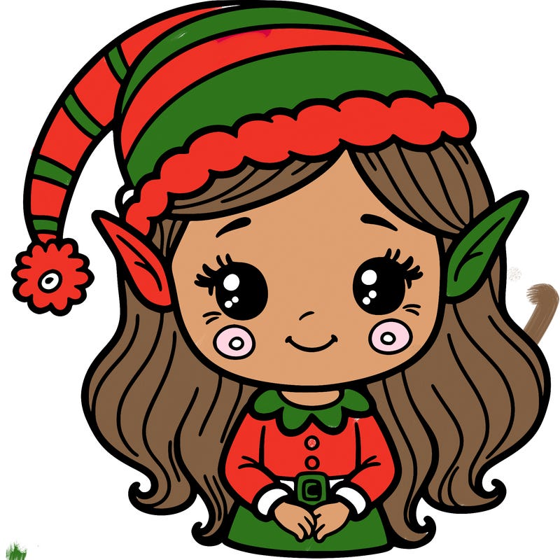 christmas elf girl