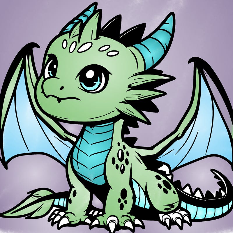 fierce baby night dragon