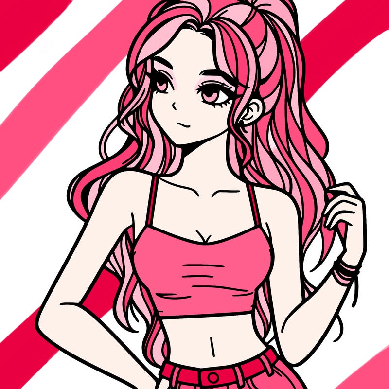 girl in crop top