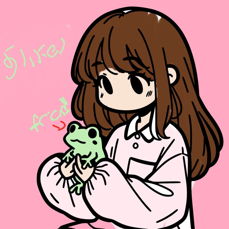 girl with long hair and a oversized shirt. and she is holding a frog
