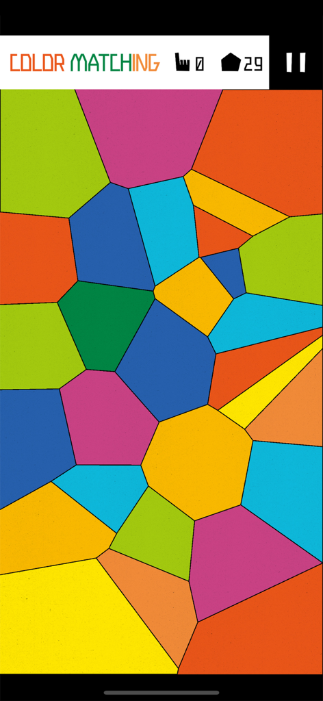 KAKU² - Funny Shape Play - Colorful geometric shape matching game interface