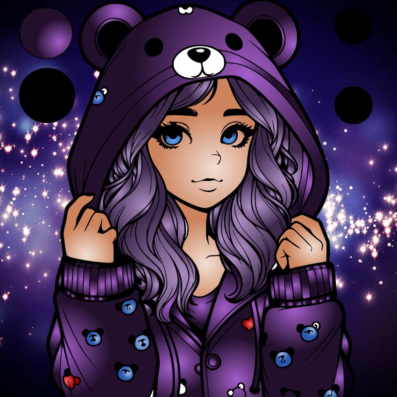 realistic girl in a animal pjs hoodie