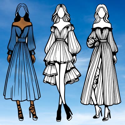 fashion models dresses