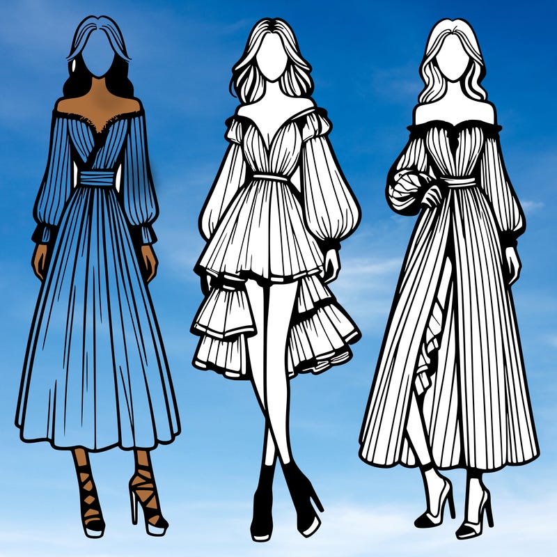 fashion models dresses