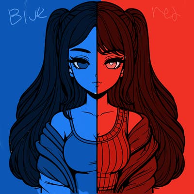 realistic girl split