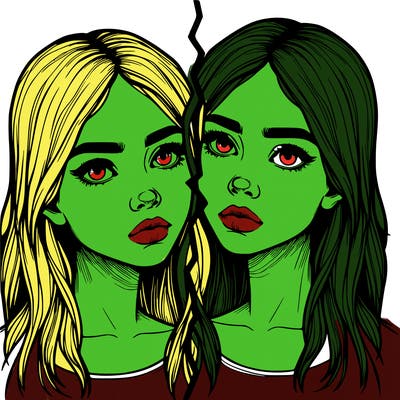 realistic girl split