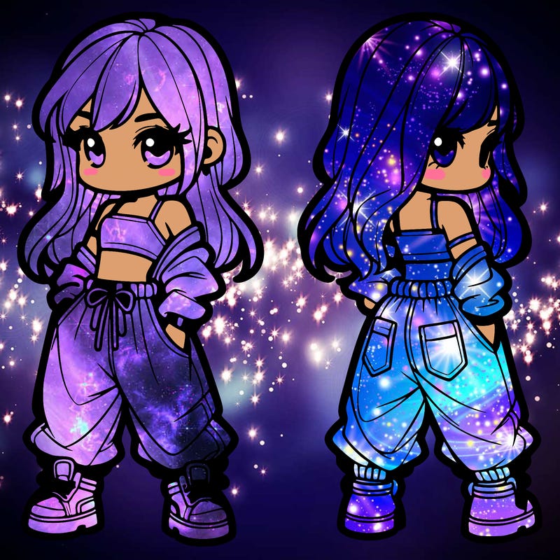 girl in crop top and baggy pants