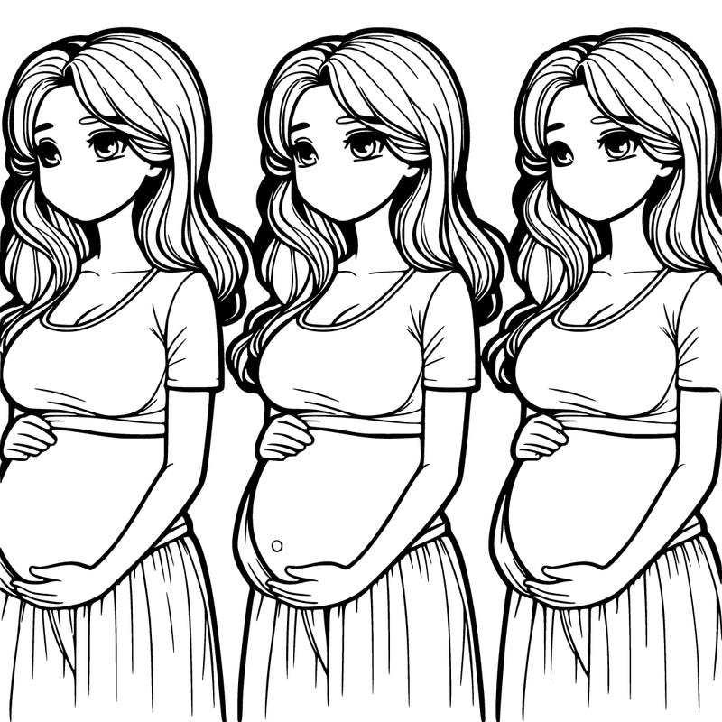 realistic preganant lady