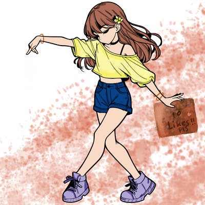 realistic girl danceing