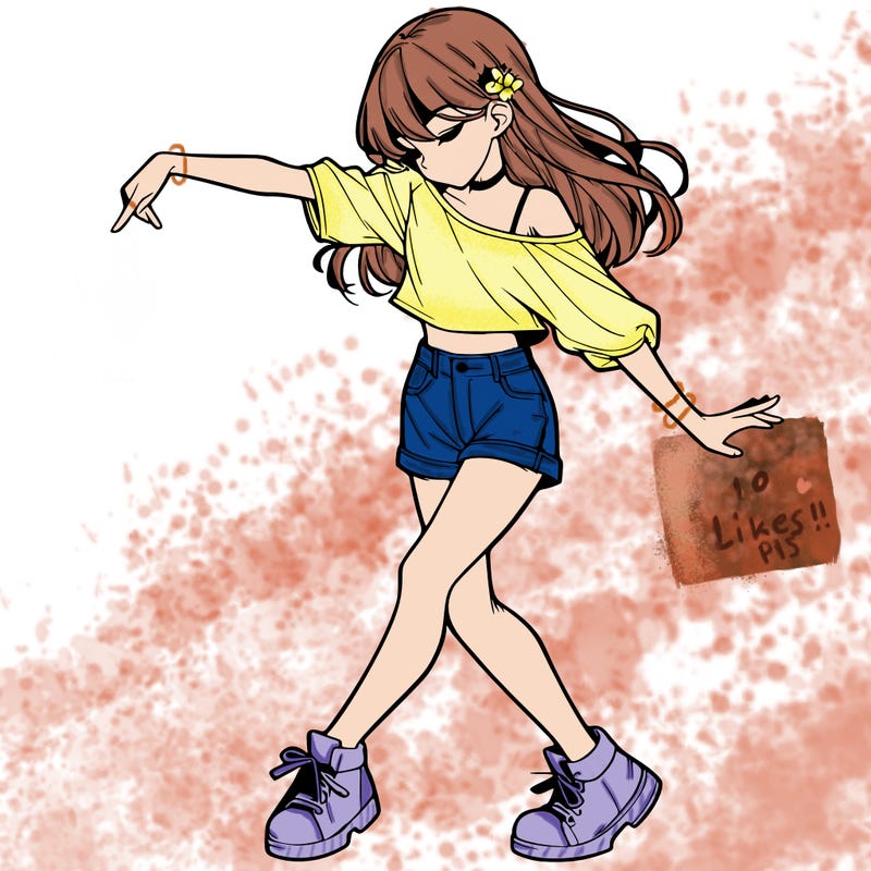 realistic girl danceing