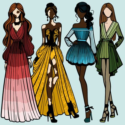 fashion models dresses