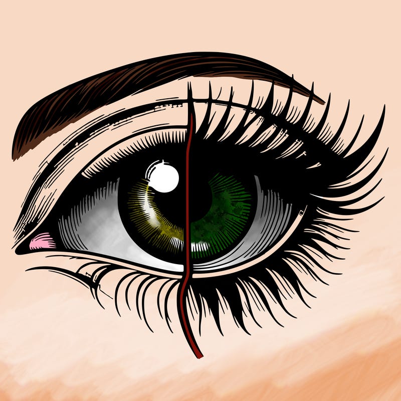 realistic eye split