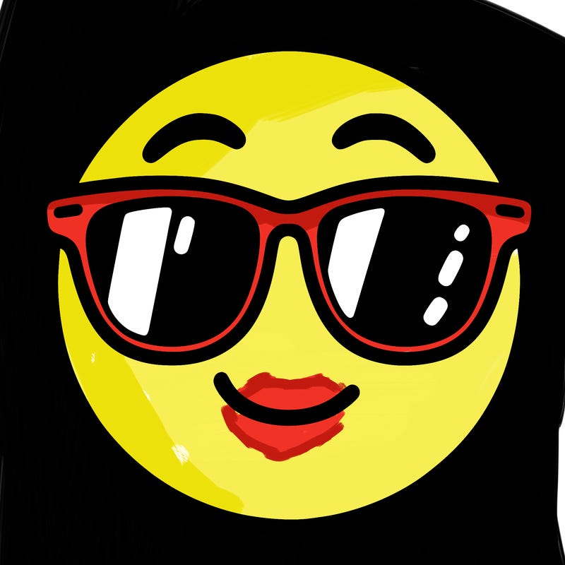 emoji with sunglasses