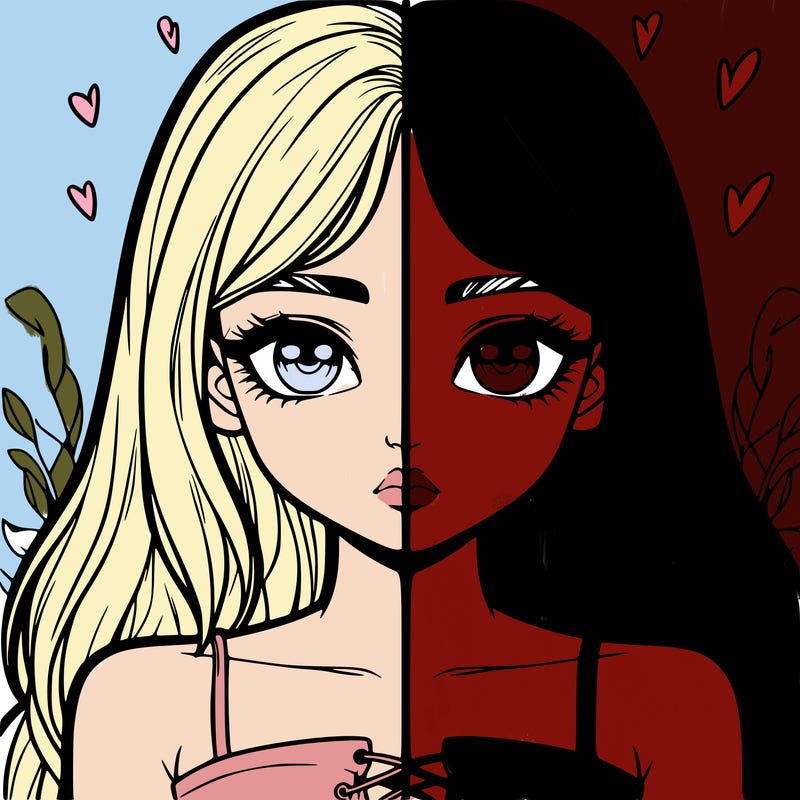 realistic girl split