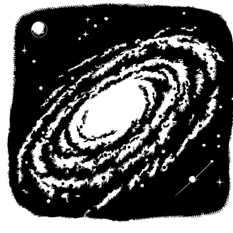 realistic milky, way galaxy.