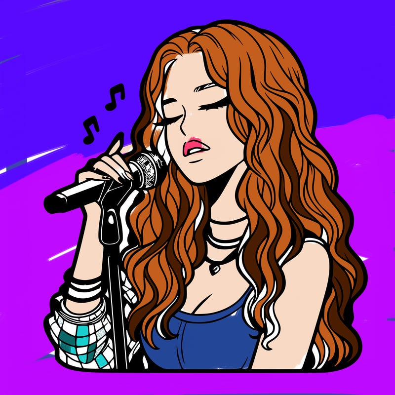 realistic female singer