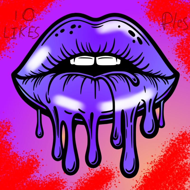 dripping lips