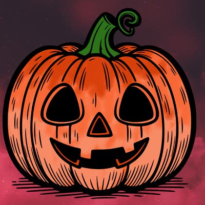 halloween pumpkin drawing