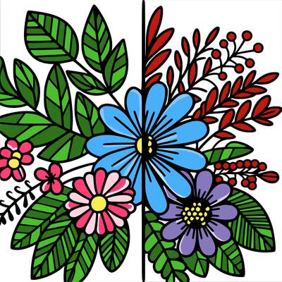 flowers split