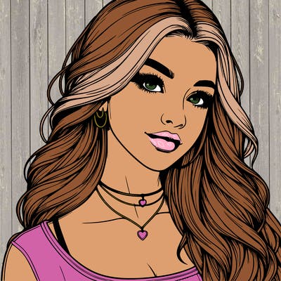 detailed realistic girl