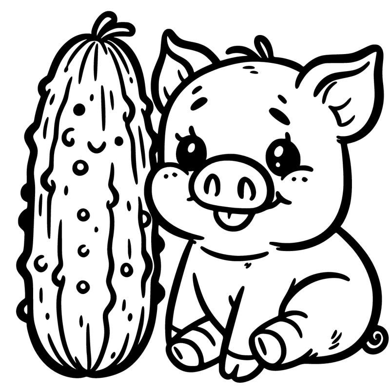 pig with a pickle