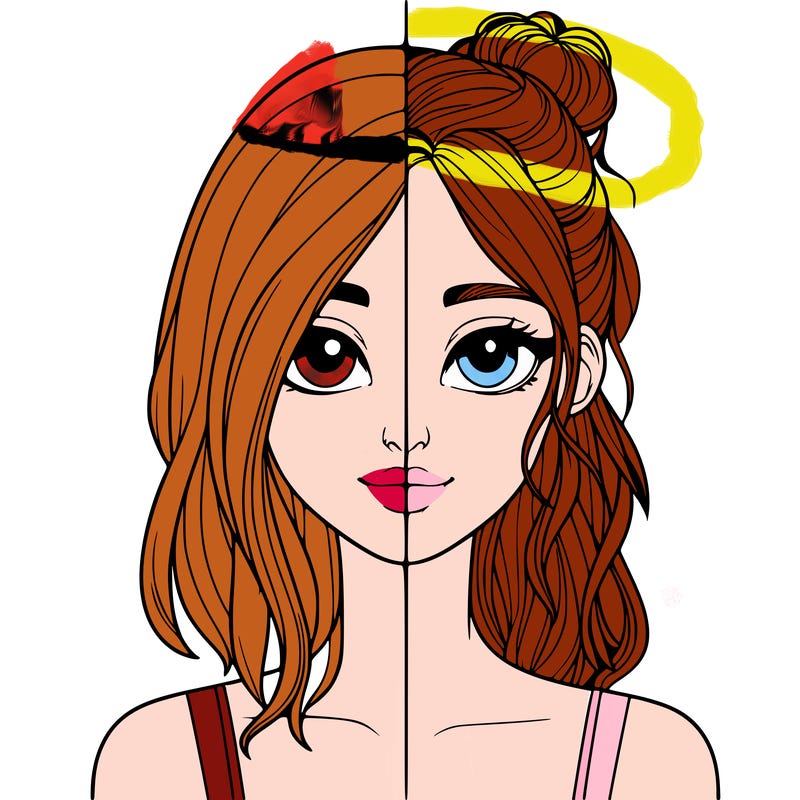 realistic girl split