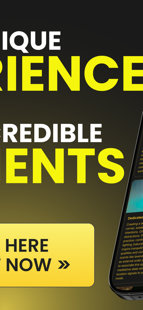 Grand Mondial Mobile - マインドフルネスと禅のコンテンツが表示されたGrand Mondial Mobileアプリを示すスマートフォン。