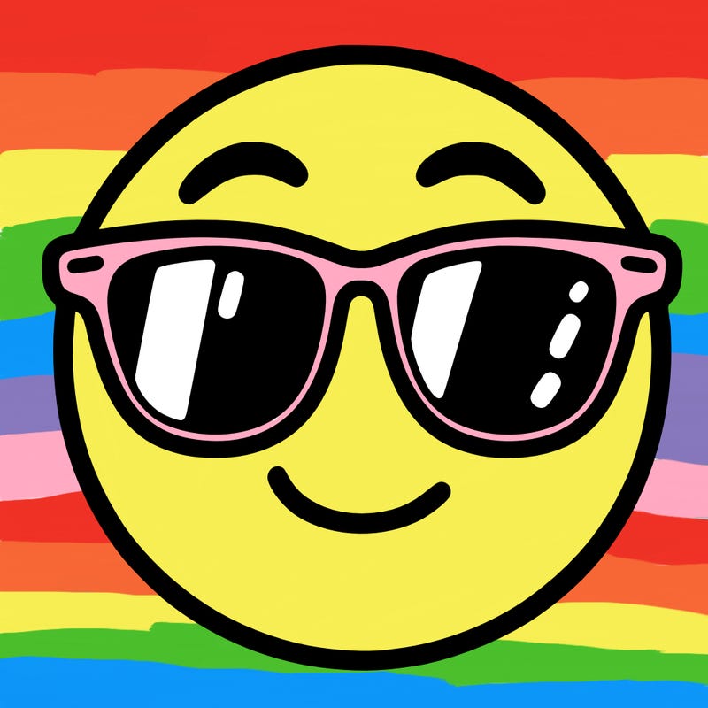 emoji with sunglasses