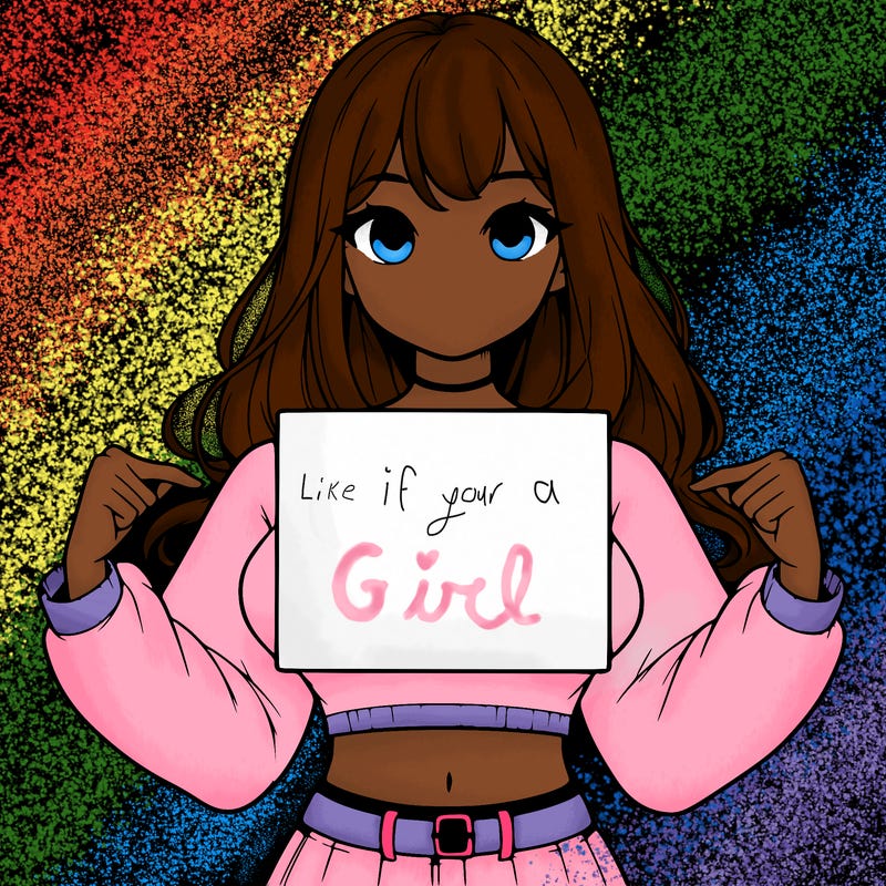 girl holding a blank sign in a long sleeve crop top