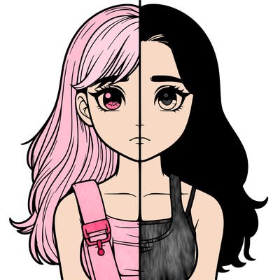 realistic girl split