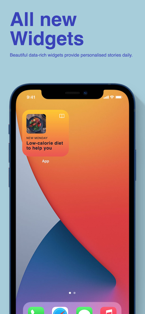Leg & Booty Workout Trainer - Pantalla de inicio de iPhone mostrando un widget personalizado de la app Entrenador de Ejercicios para Piernas y Glúteos