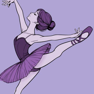 realistic ballerina